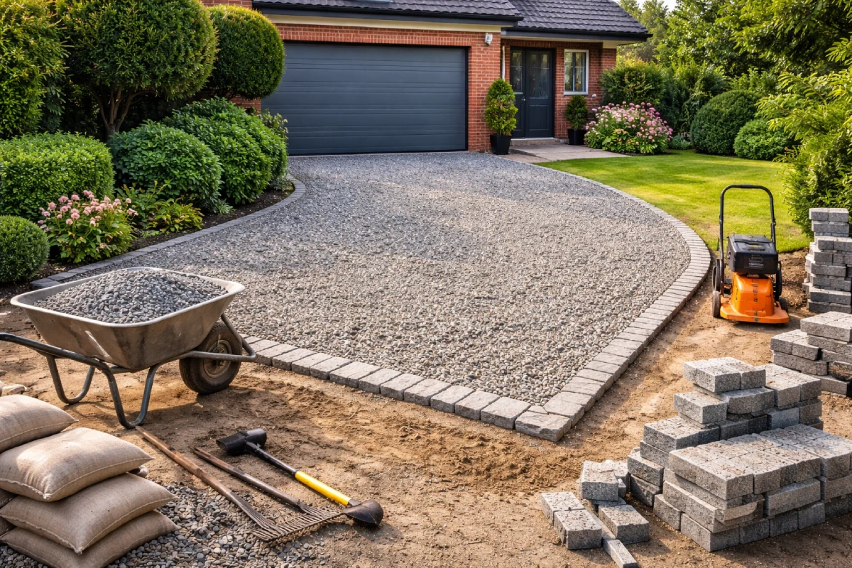 How to Install a Stone Driveway