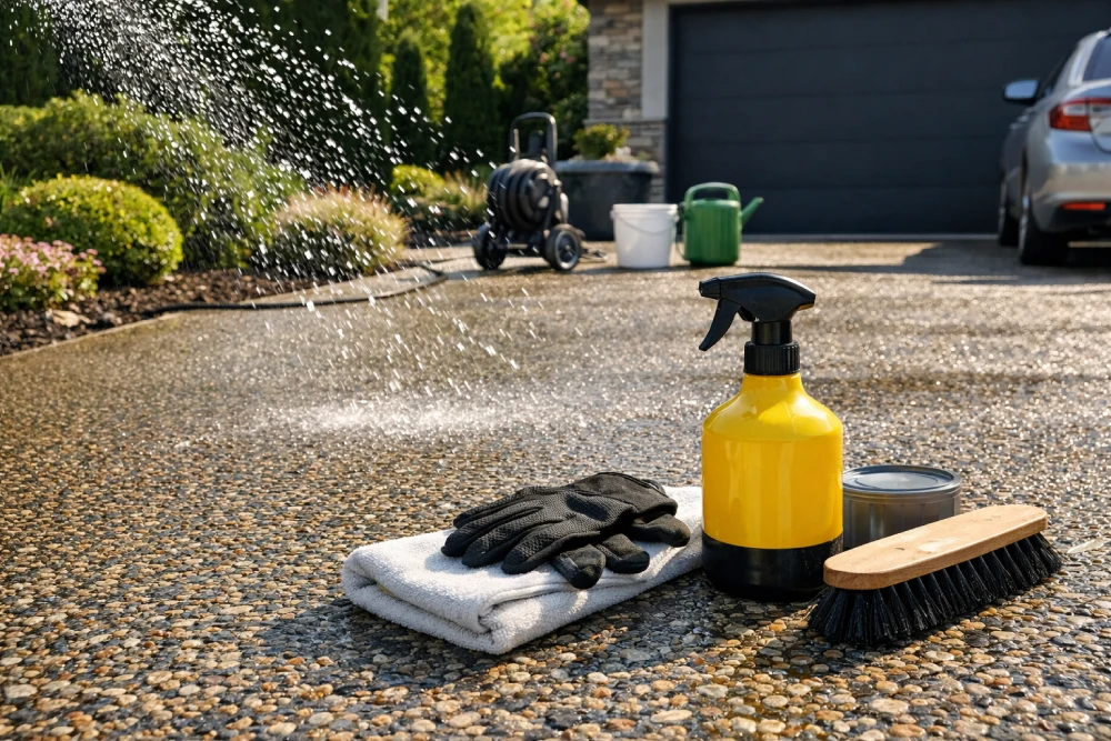 resin-bound driveway curing