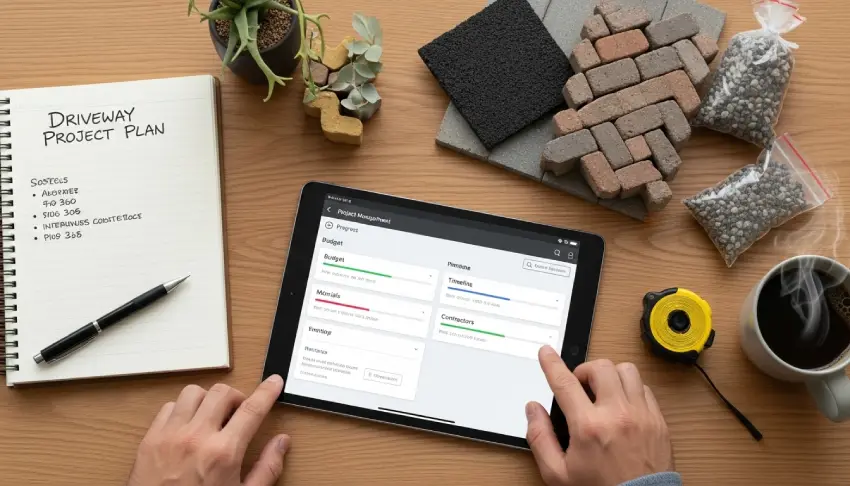 Tarmac driveway repair process