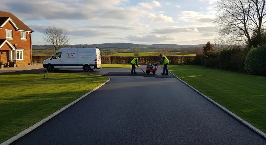 Driveway foundation layers installation process
