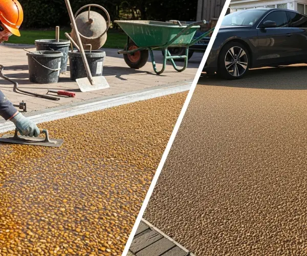 Driveway groundwork and drainage preparation