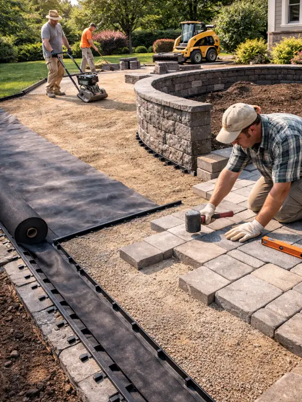 Professional patio installation service