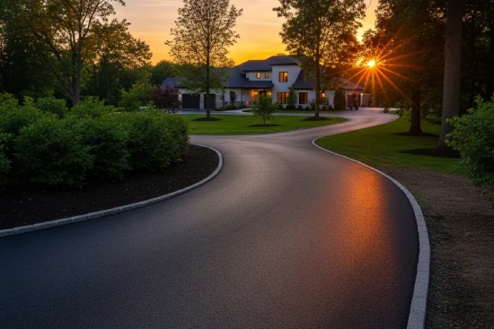 Block paving driveway installation work