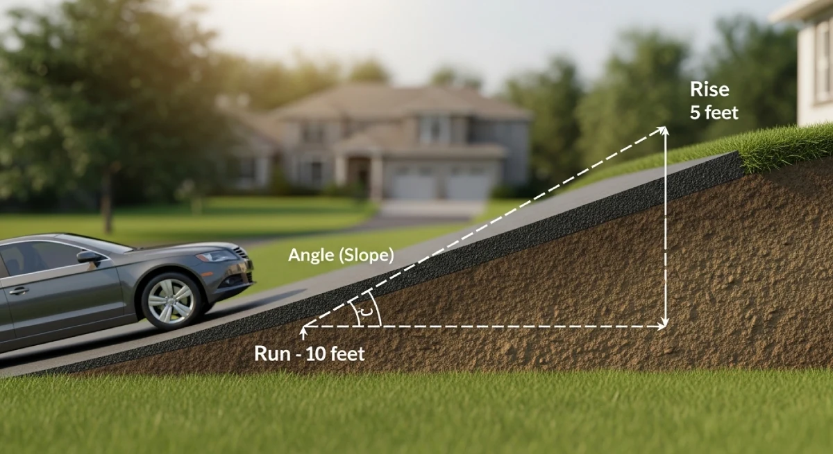 How to Properly Calculate Gradient and Slope for Steep Driveways