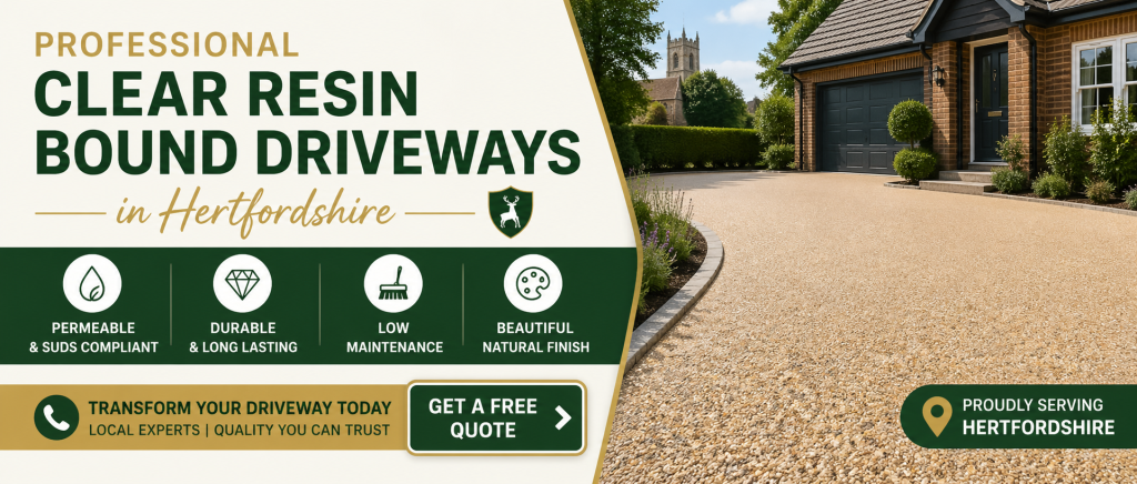 Professional Clear Resin Bound Driveways in Hertfordshire
