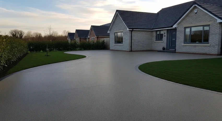 Resin bound driveway drainage system