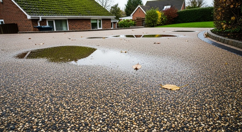 Resin driveway UK weather test