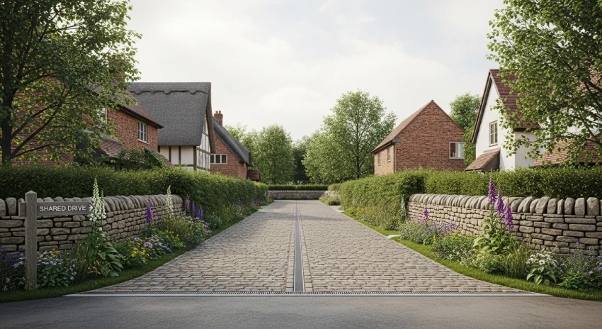 shared driveway layout UK design